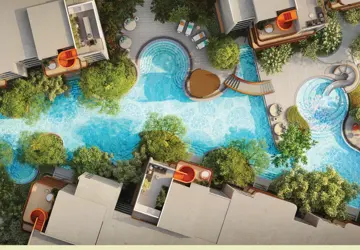 CANVAS Cherngtalay · Coral Lagoon · бассейн и джакузи · визуализация Sansiri