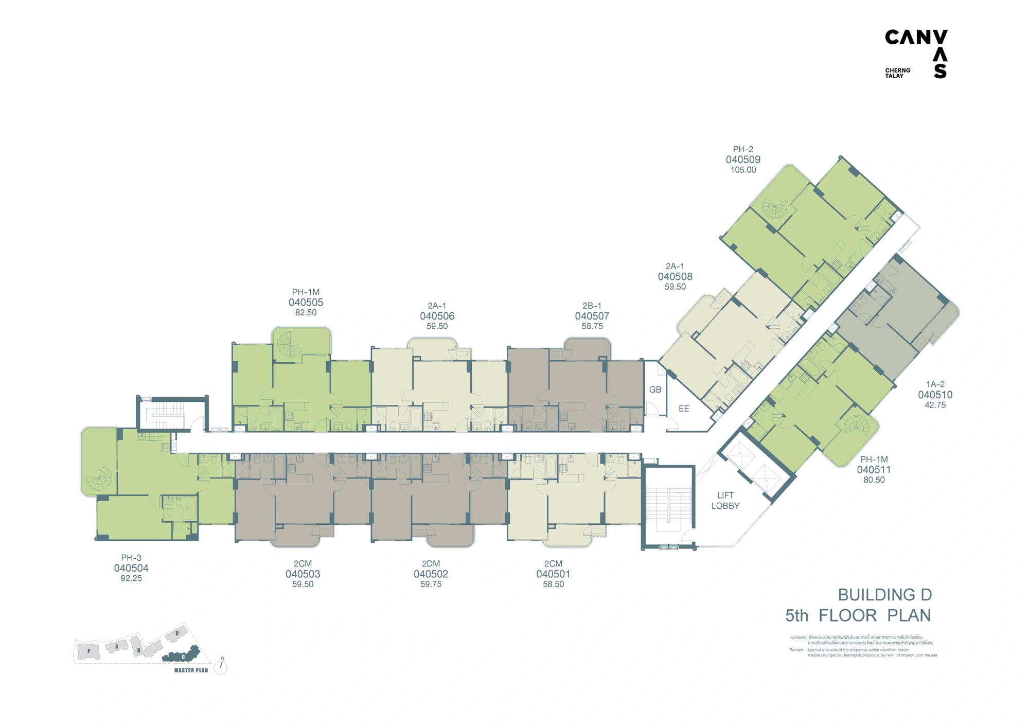 CANVAS Cherngtalay · D · floor plan 5