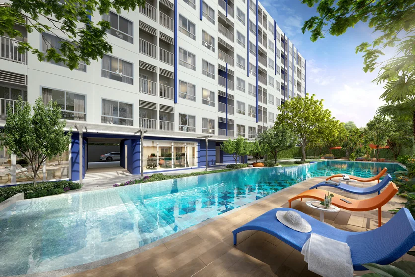 HUB Hua Hin · Бассейн и сад
