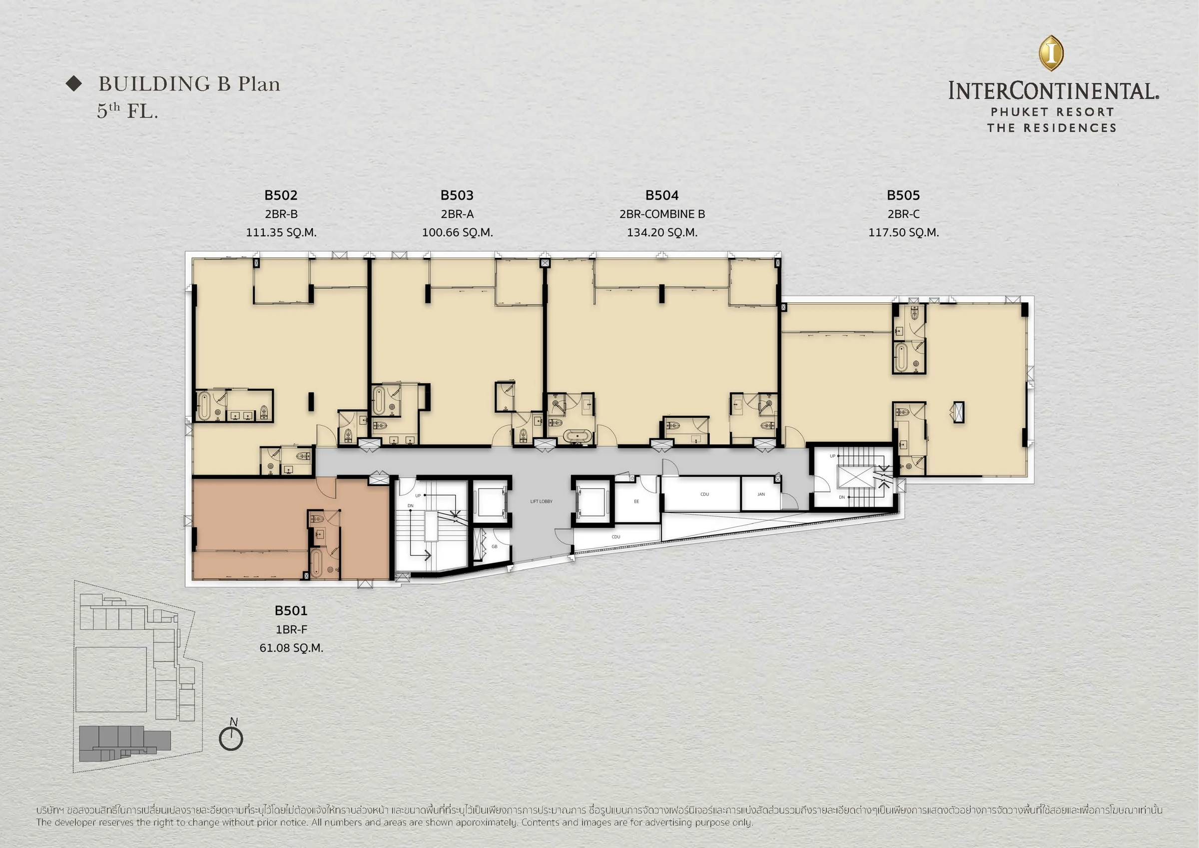 InterContinental Phuket Residences · B · план этажа 5