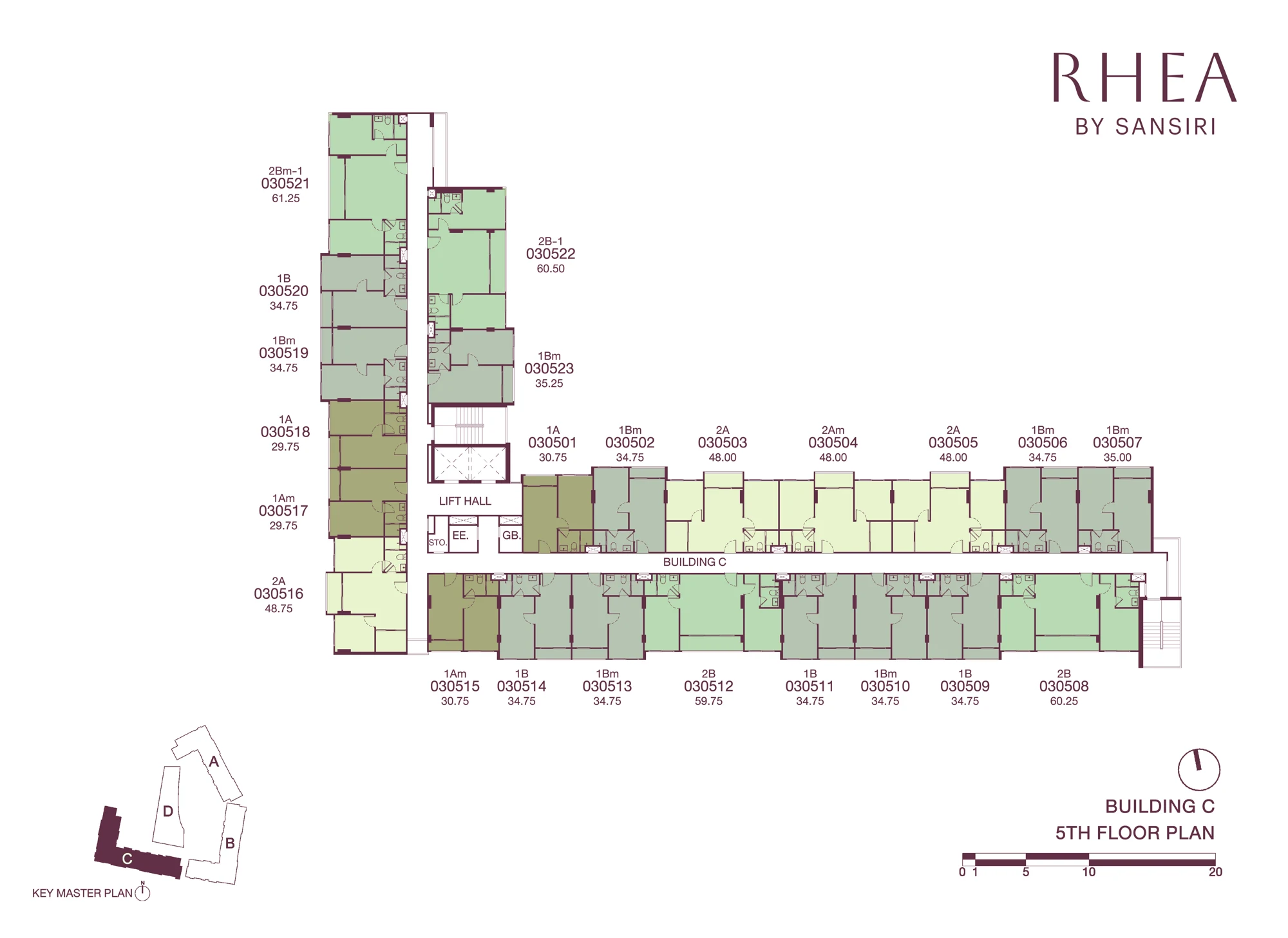 RHEA by Sansiri · C · floor plan 5