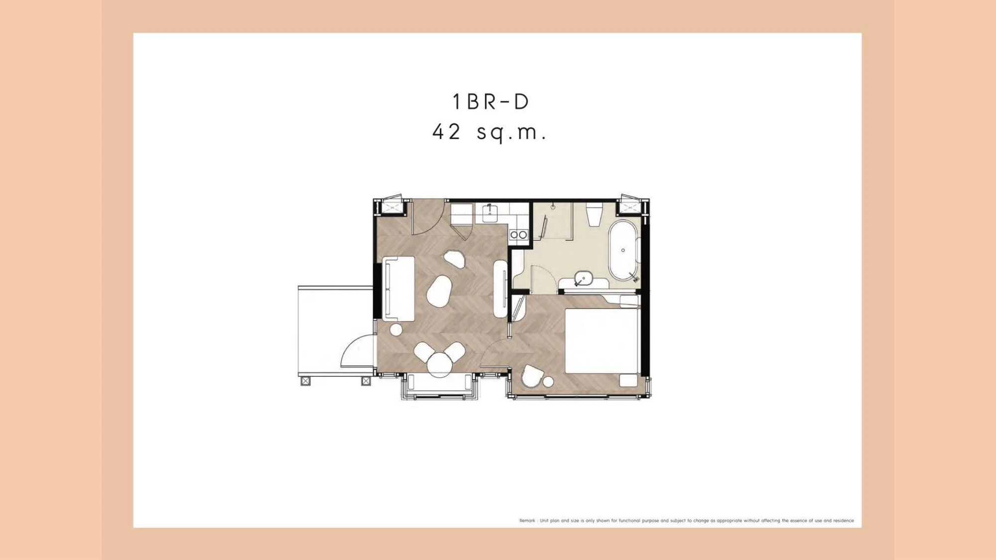 Планировка квартиры BFN302 · SASARA Hua Hin