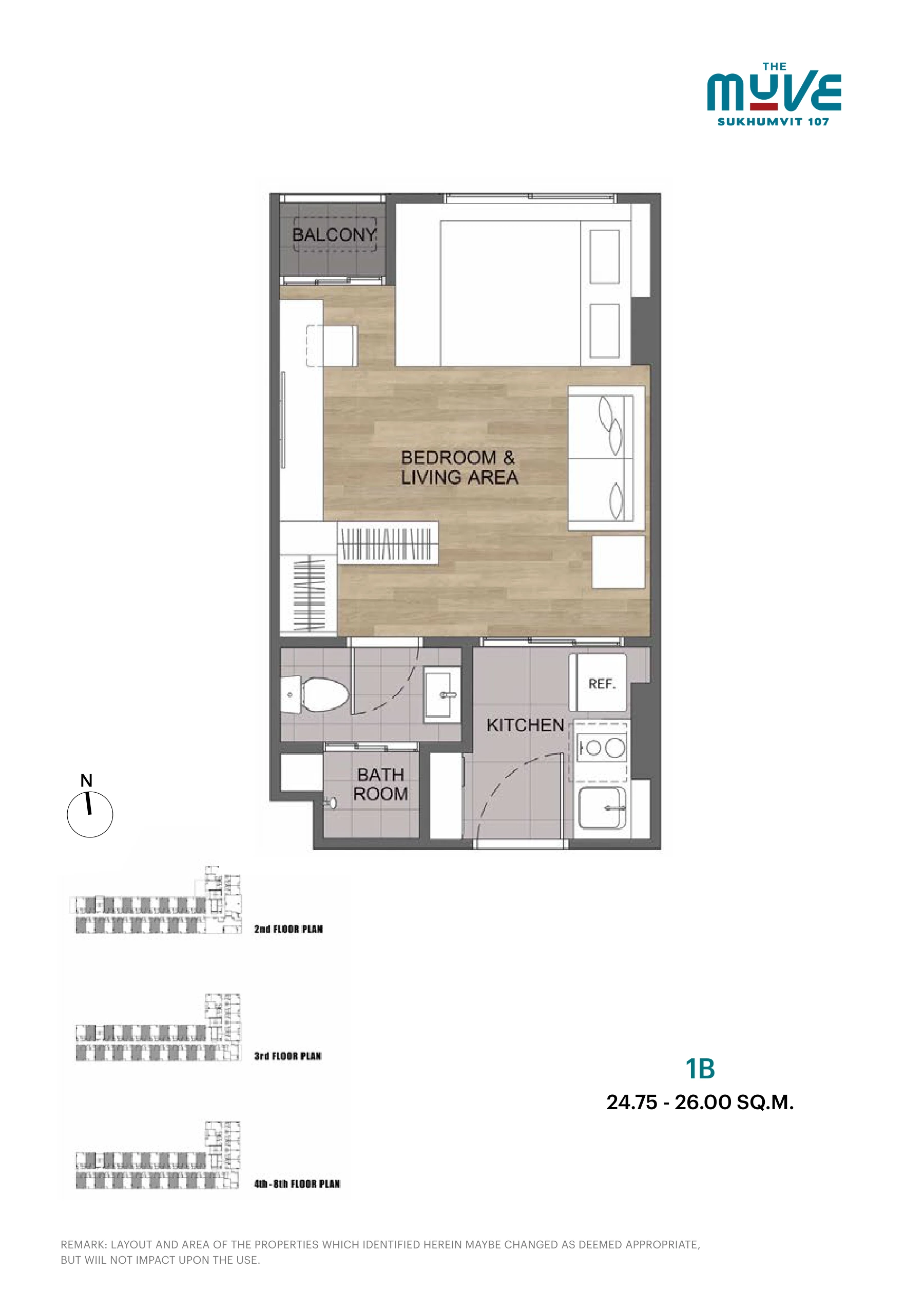 Планировка квартиры 010716 · THE MUVE Sukhumvit 107