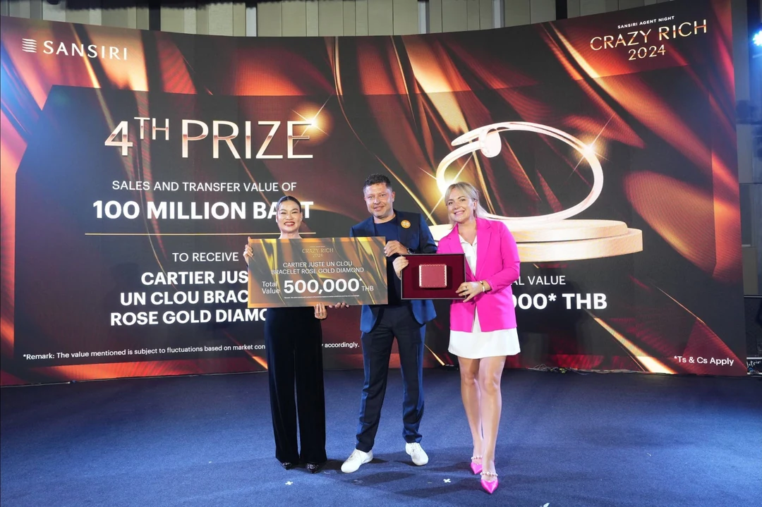 Hua Hin MM Group на вручении награды Sansiri Agent Night 2024: 4th Prize