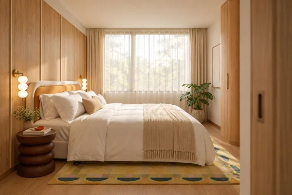 The Standard Residences · Визуализация MM · Основная спальня · 010709 · концепция интерьера · 3