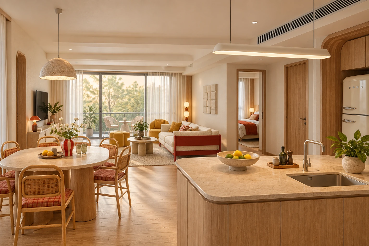 The Standard Residences · MM rendering · MM rendering · 2G · Living & kitchen · 070201 · interior concept
